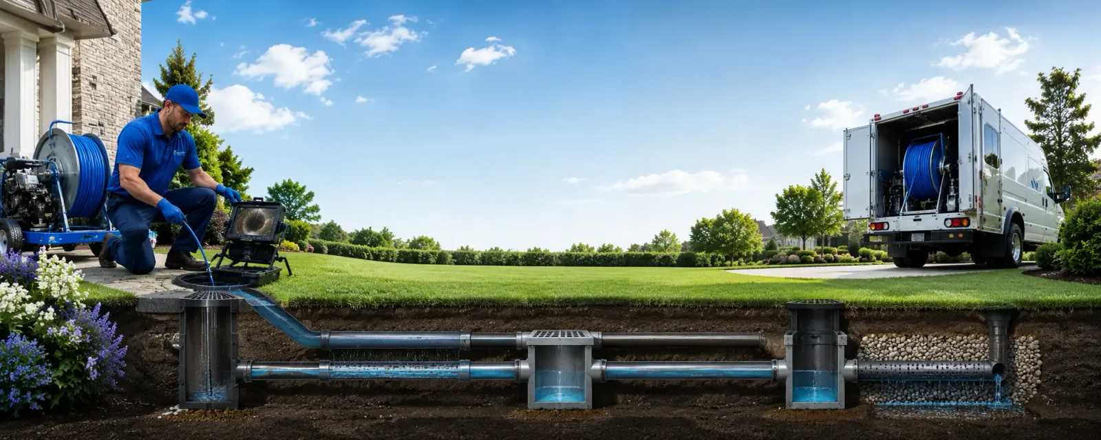Outdoor drain cleaning information for Kewadin, MI